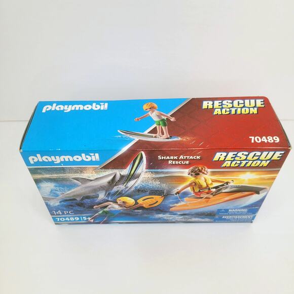 Playmobil 70489 Rescue Action Shark Attack Rescue Toy Set - Brand New - Picture 4 of 5